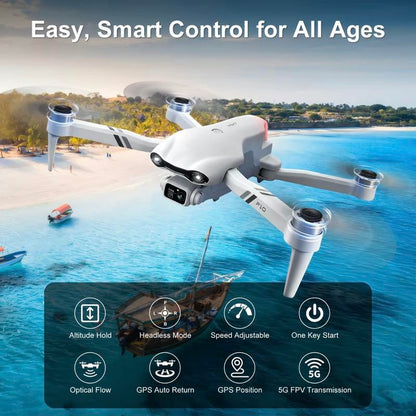 F10 Drone with Ultra-High-Definition Camera and Optical Flow for Stunning Aerial Photography and 360-Degree Roll